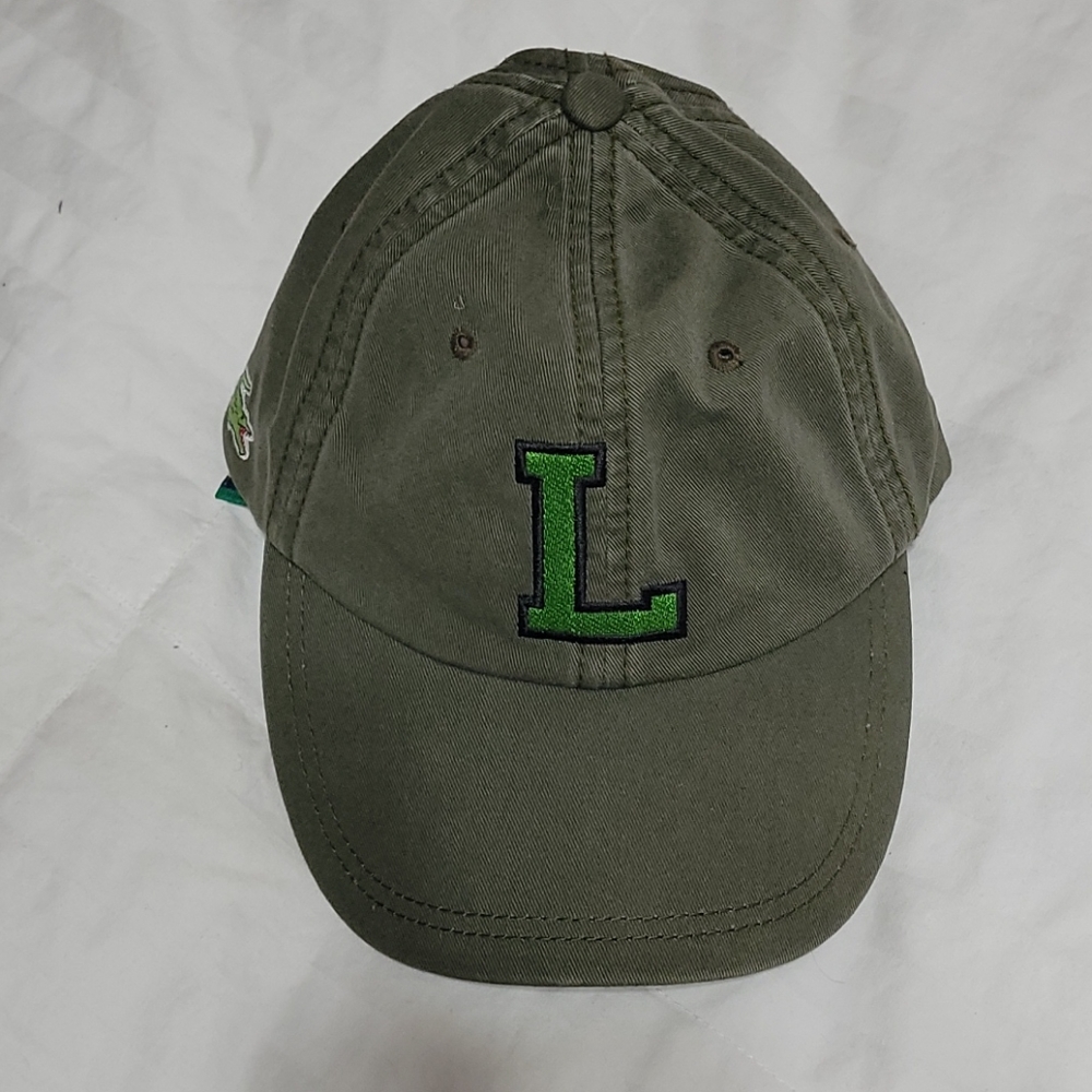 Lacoste Green Dad Hat Embroidered Logo Vintage